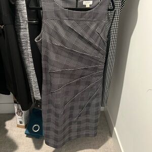 Calvin Klein Black and White Plaid dress